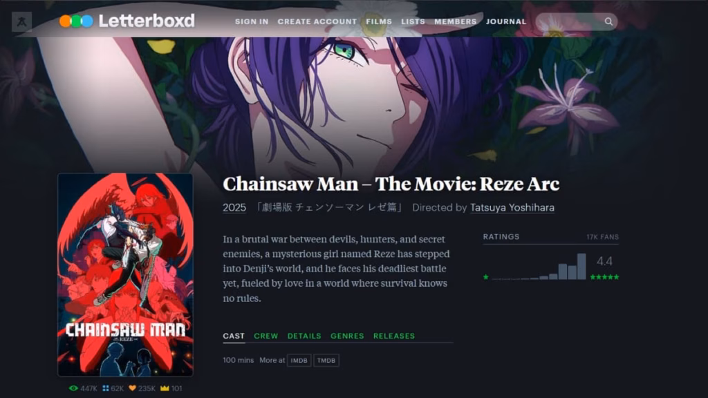 2025 en yuksek puanli anime filmi Animelerden