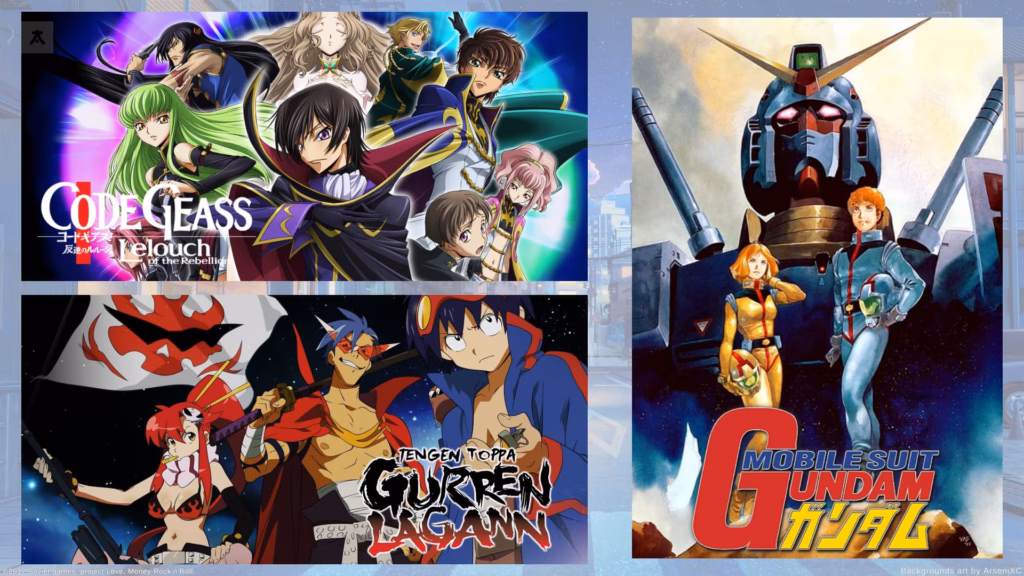 anime turleri neler mecha Animelerden