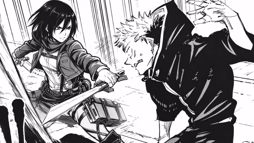 jujutsu kaisen attack on titan bir arada Animelerden