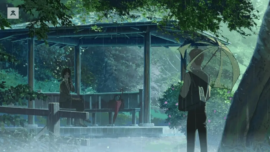 kisa anime The Garden of Words min Animelerden